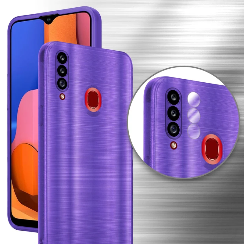Cadorabo Hülle kompatibel mit Samsung Galaxy A20s TPU Silikon Case Cover