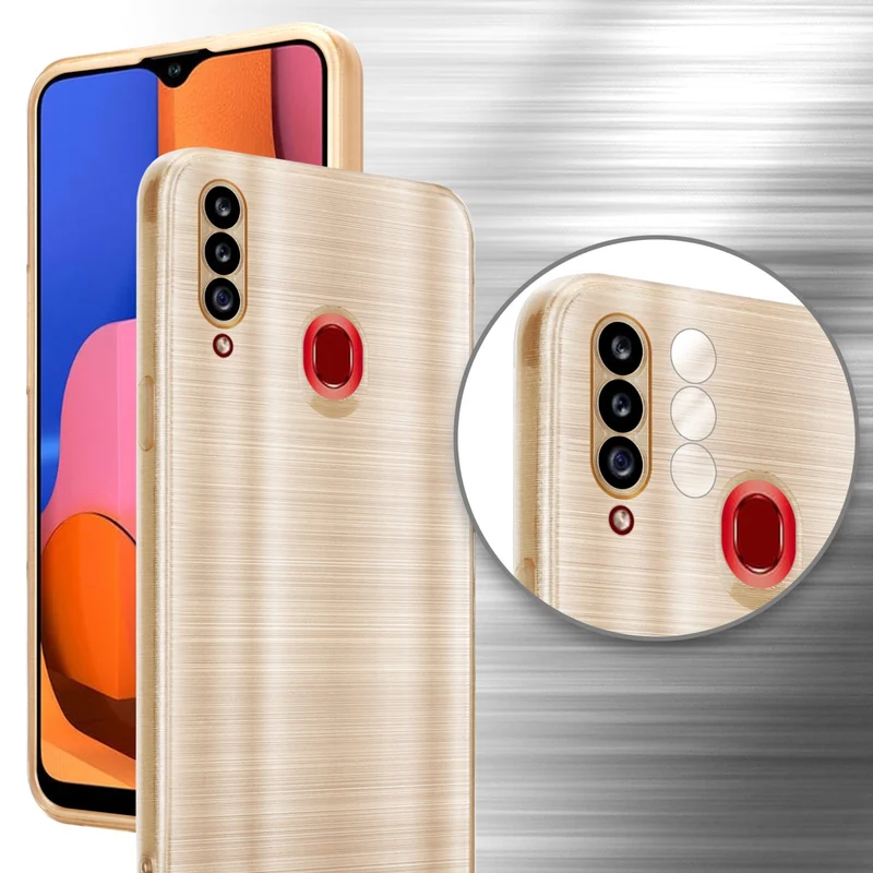 Cadorabo Hülle kompatibel mit Samsung Galaxy A20s TPU Silikon Case Cover