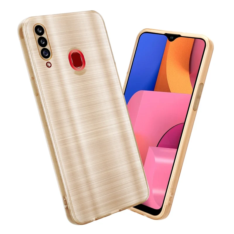 Cadorabo Hülle kompatibel mit Samsung Galaxy A20s TPU Silikon Case Cover
