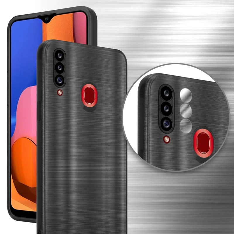 Cadorabo Hülle kompatibel mit Samsung Galaxy A20s TPU Silikon Case Cover