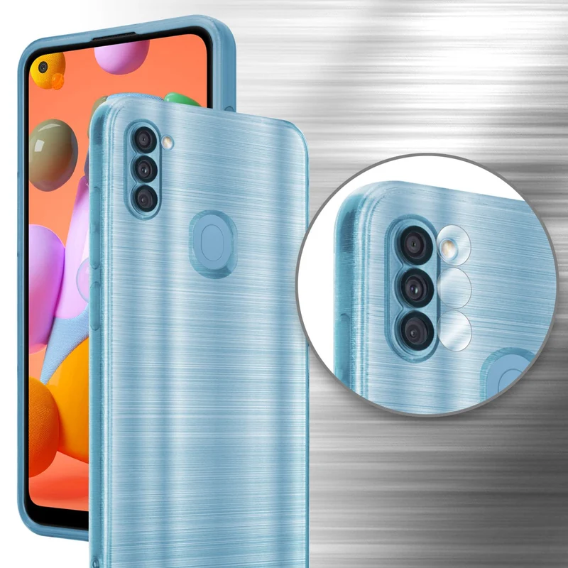 Cadorabo Hülle kompatibel mit Samsung Galaxy A11 / M11 TPU Silikon Case Cover