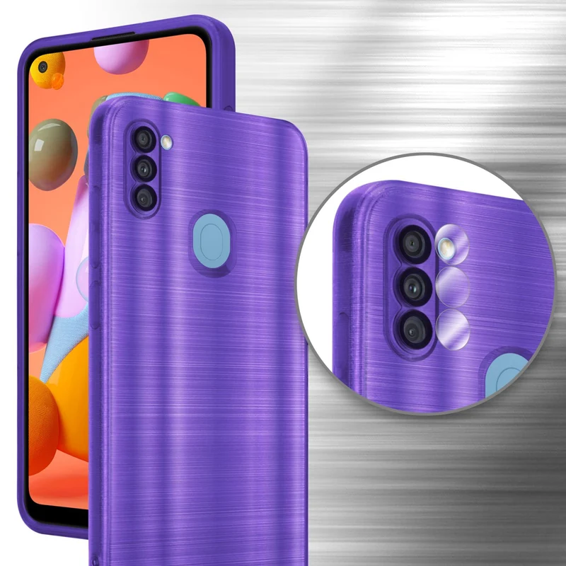 Cadorabo Hülle kompatibel mit Samsung Galaxy A11 / M11 TPU Silikon Case Cover