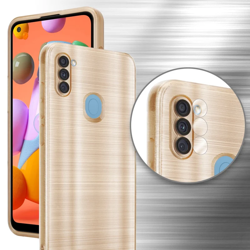 Cadorabo Hülle kompatibel mit Samsung Galaxy A11 / M11 TPU Silikon Case Cover