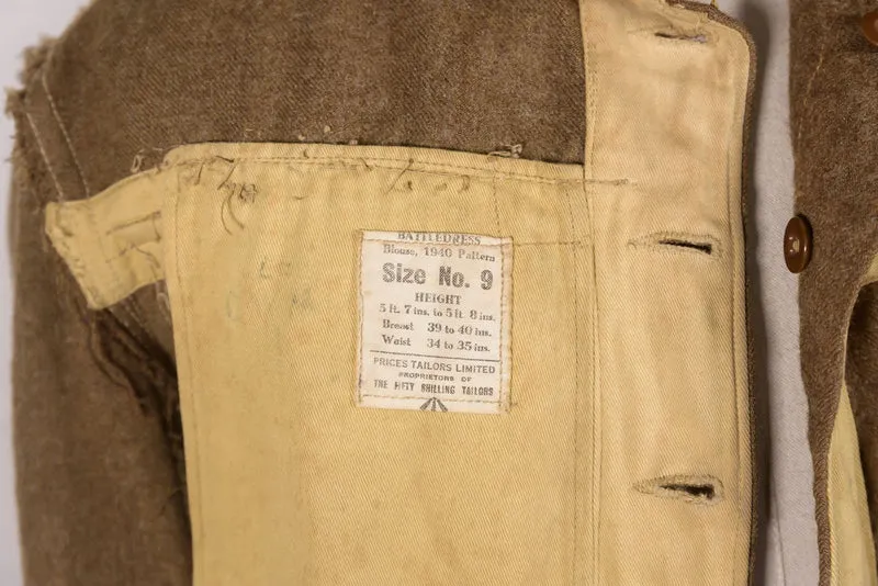 Englische Kampfanzugjacke aus dem 2. Weltkrieg