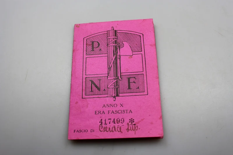 PNF-Mitgliedskarte Jahr X° EF