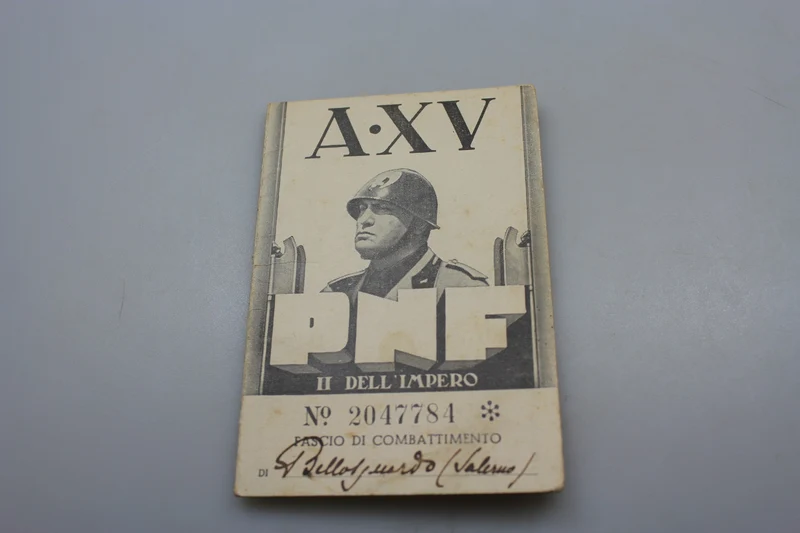 PNF-Mitgliedskarte Jahr XV° EF