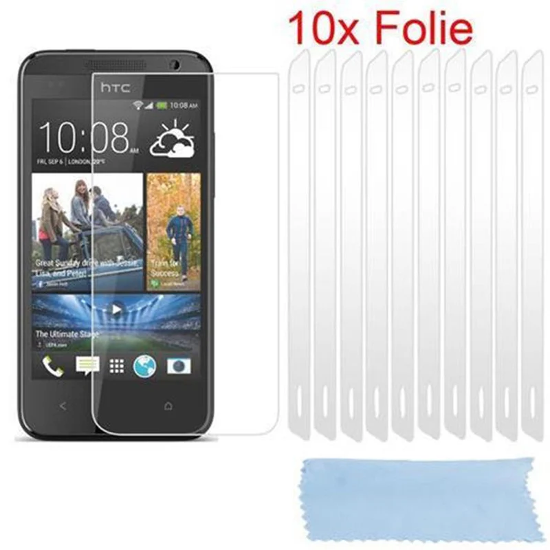 Cadorabo Displayschutzfolien kompatibel mit HTC Desire 300 - Schutzfolien 10 Stück hochtransparenter Schutzfolien gegen Staub, Schmutz und Kratzer