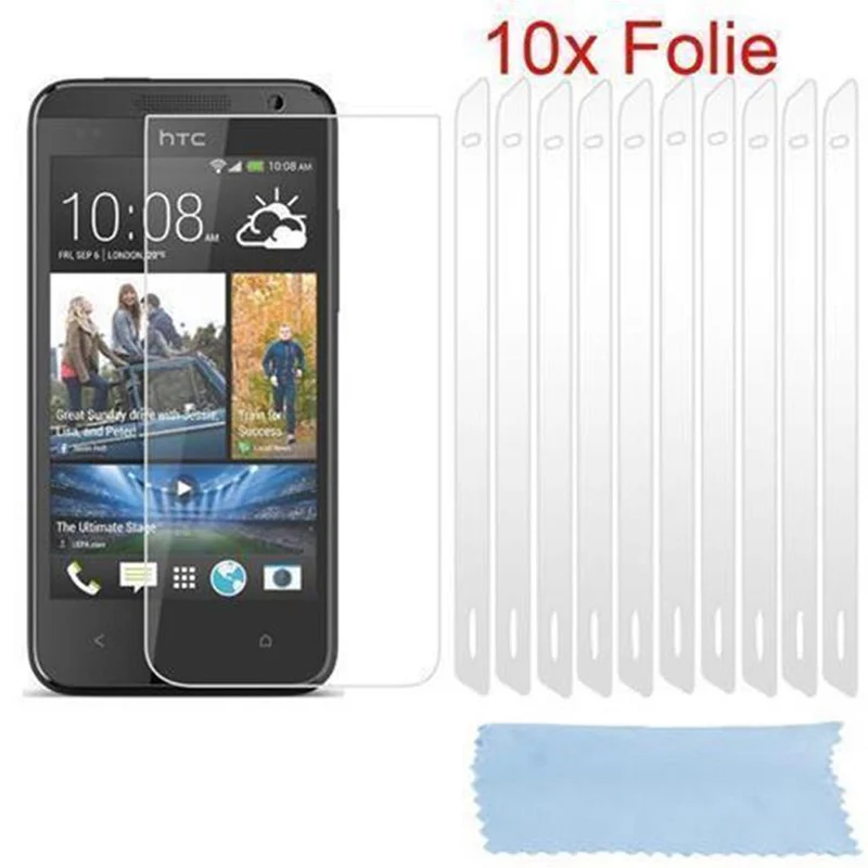Cadorabo Displayschutzfolien kompatibel mit HTC Desire 500 - Schutzfolien 10 Stück hochtransparenter Schutzfolien gegen Staub, Schmutz und Kratzer