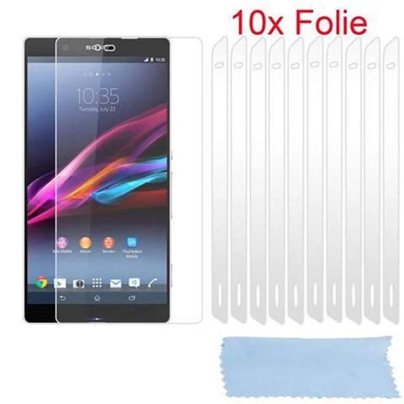 Cadorabo Displayschutzfolien kompatibel mit Sony Xperia Z2 - Schutzfolien 10 Stück hochtransparenter Schutzfolien gegen Staub, Schmutz und Kratzer