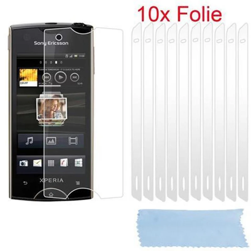 Cadorabo Displayschutzfolien kompatibel mit Sony Xperia RAY - Schutzfolien 10 Stück hochtransparenter Schutzfolien gegen Staub, Schmutz und Kratzer