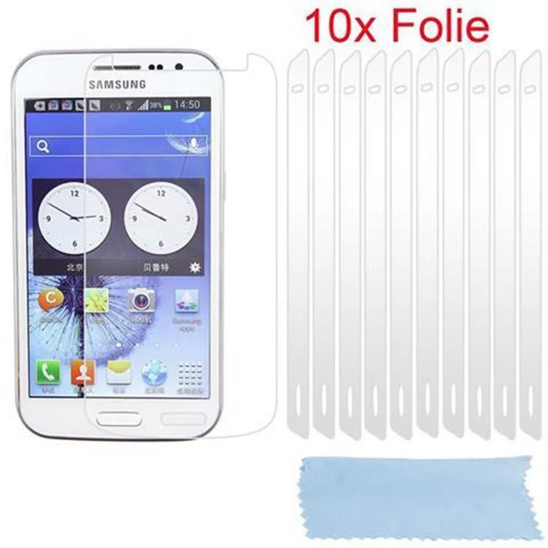 Cadorabo Displayschutzfolien kompatibel mit Samsung Galaxy WIN - Schutzfolien 10 Stück hochtransparenter Schutzfolien gegen Staub, Schmutz und Kratzer