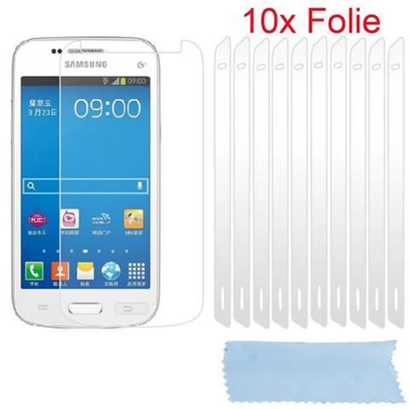 Cadorabo Displayschutzfolien kompatibel mit Samsung Galaxy TREND 3 - Schutzfolien 10 Stück hochtransparenter Schutzfolien gegen Staub, Schmutz und Kratzer