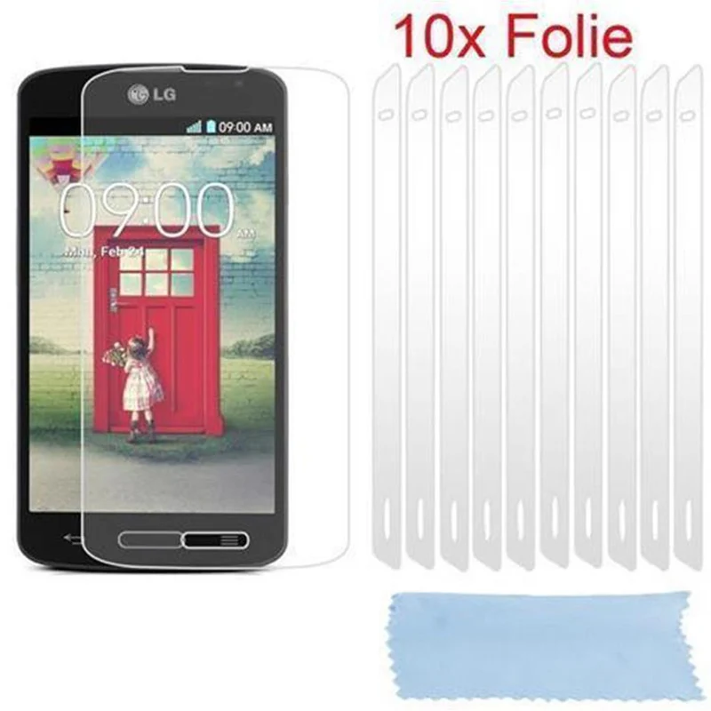 Cadorabo Displayschutzfolien kompatibel mit LG L9 II - Schutzfolien 10 Stück hochtransparenter Schutzfolien gegen Staub, Schmutz und Kratzer