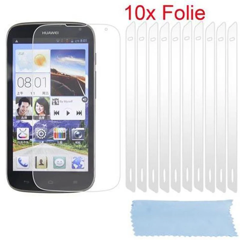 Cadorabo Displayschutzfolien kompatibel mit Huawei ASCEND G610 - Schutzfolien 10 Stück hochtransparenter Schutzfolien gegen Staub, Schmutz und Kratzer