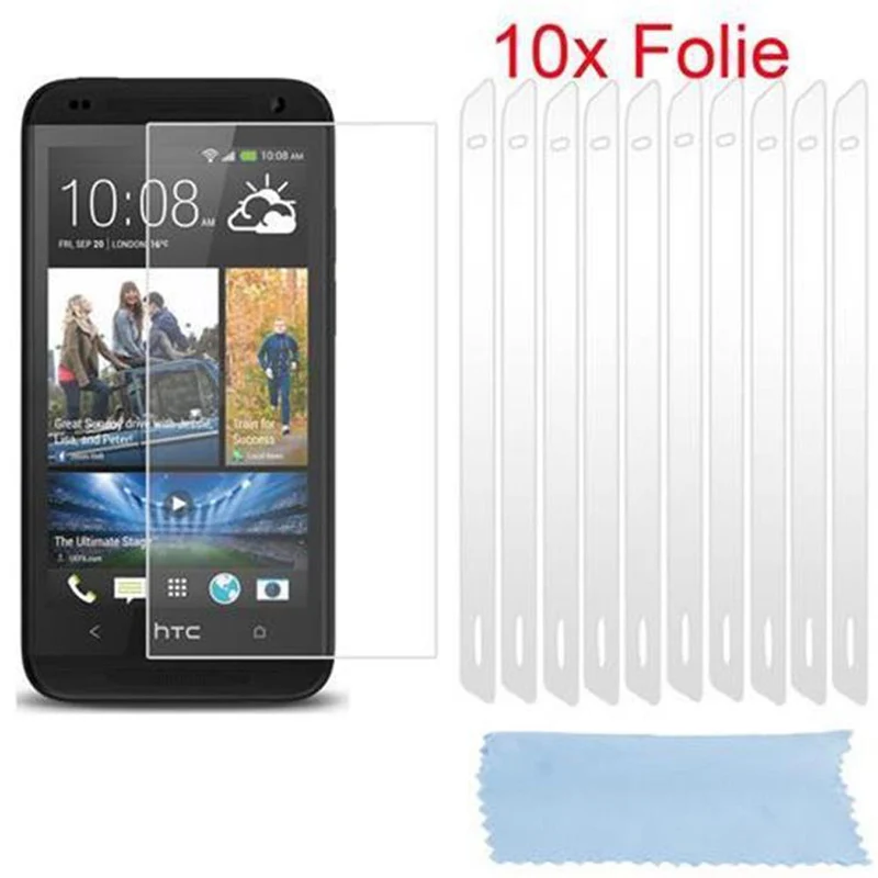 Cadorabo Displayschutzfolien kompatibel mit HTC Desire 700 - Schutzfolien 10 Stück hochtransparenter Schutzfolien gegen Staub, Schmutz und Kratzer