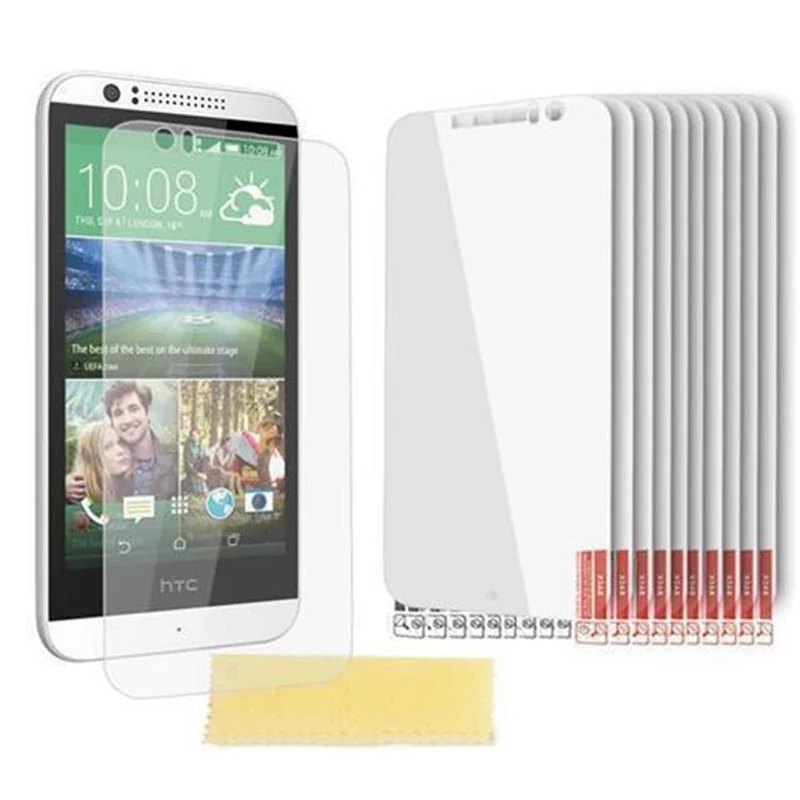 Cadorabo Displayschutzfolien kompatibel mit HTC Desire 600 - Schutzfolien 10 Stück hochtransparenter Schutzfolien gegen Staub, Schmutz und Kratzer