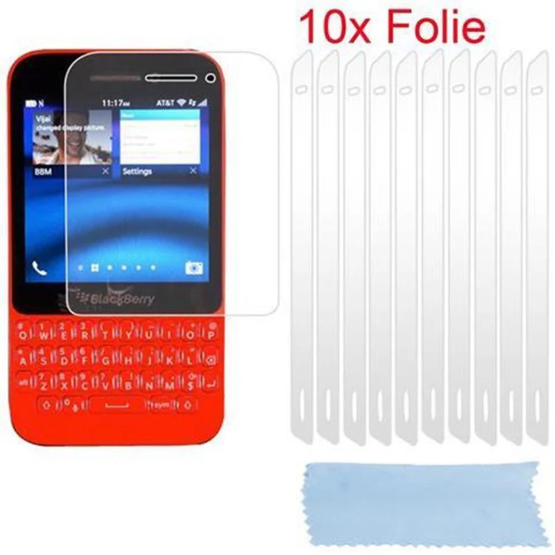 Cadorabo Displayschutzfolien kompatibel mit Blackberry Q5 - Schutzfolien 10 Stück hochtransparenter Schutzfolien gegen Staub, Schmutz und Kratzer