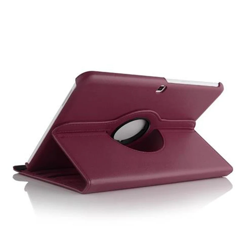Cadorabo Tablet Hülle kompatibel mit Samsung Galaxy Tab 4 (10.1 Zoll) Schutzhülle OHNE Auto Wake Up, mit Standfunktion und Gummiband Verschluss