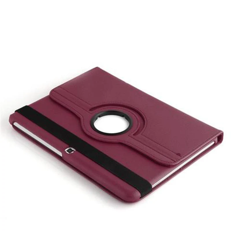 Cadorabo Tablet Hülle kompatibel mit Samsung Galaxy Tab 4 (10.1 Zoll) Schutzhülle OHNE Auto Wake Up, mit Standfunktion und Gummiband Verschluss