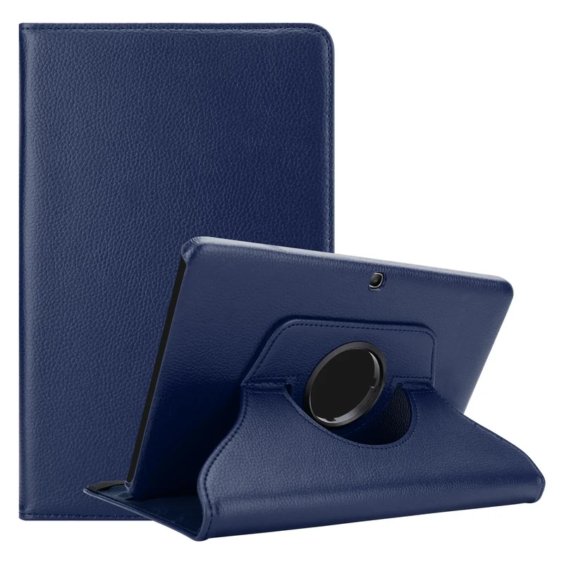 Cadorabo Tablet Hülle kompatibel mit Samsung Galaxy Tab 4 (10.1 Zoll) Schutzhülle OHNE Auto Wake Up, mit Standfunktion und Gummiband Verschluss