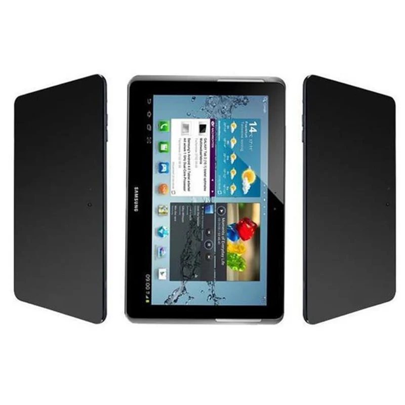 Cadorabo Displayschutzfolie kompatibel mit Samsung Galaxy Tab 2 (10.1 Zoll) - Schutzfolien Sichtschutz-Folie PRIVACY (Funktion NUR bei vertikaler Haltung)