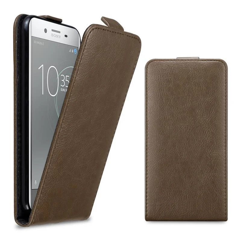 Cadorabo Hülle kompatibel mit Sony Xperia XZ PREMIUM Schutzhülle im Flip Design mit Magnetverschluss