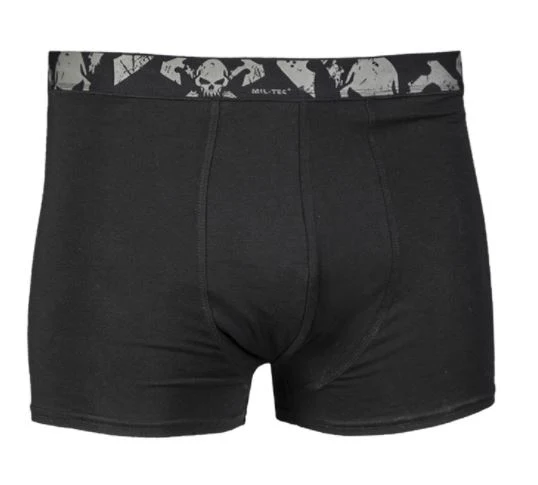 Mil-Tec Boxershort Skull 2er Pack Schwarz