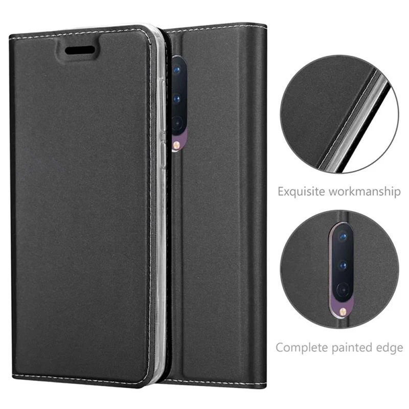 Cadorabo Hülle kompatibel mit OnePlus 8 Schutzhülle mit Magnetverschluss, Standfunktion und Kartenfach
