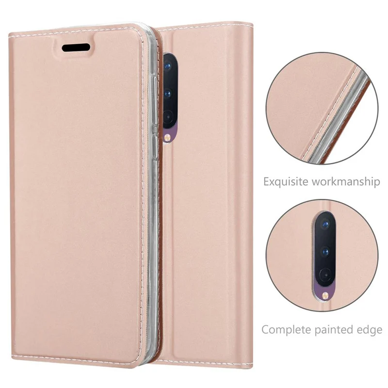 Cadorabo Hülle kompatibel mit OnePlus 8 Schutzhülle mit Magnetverschluss, Standfunktion und Kartenfach