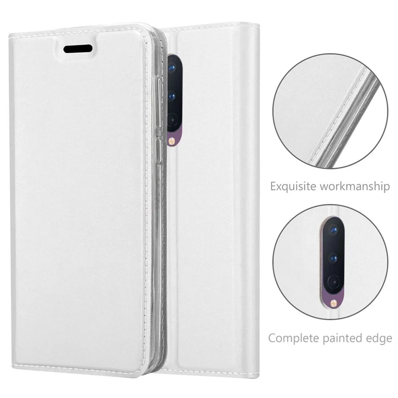 Cadorabo Hülle kompatibel mit OnePlus 8 Schutzhülle mit Magnetverschluss, Standfunktion und Kartenfach