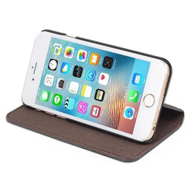 Cadorabo Hülle kompatibel mit Apple iPhone 6 / 6S Schutzhülle mit unsichtbarem Magnetverschluss und Standfunktion