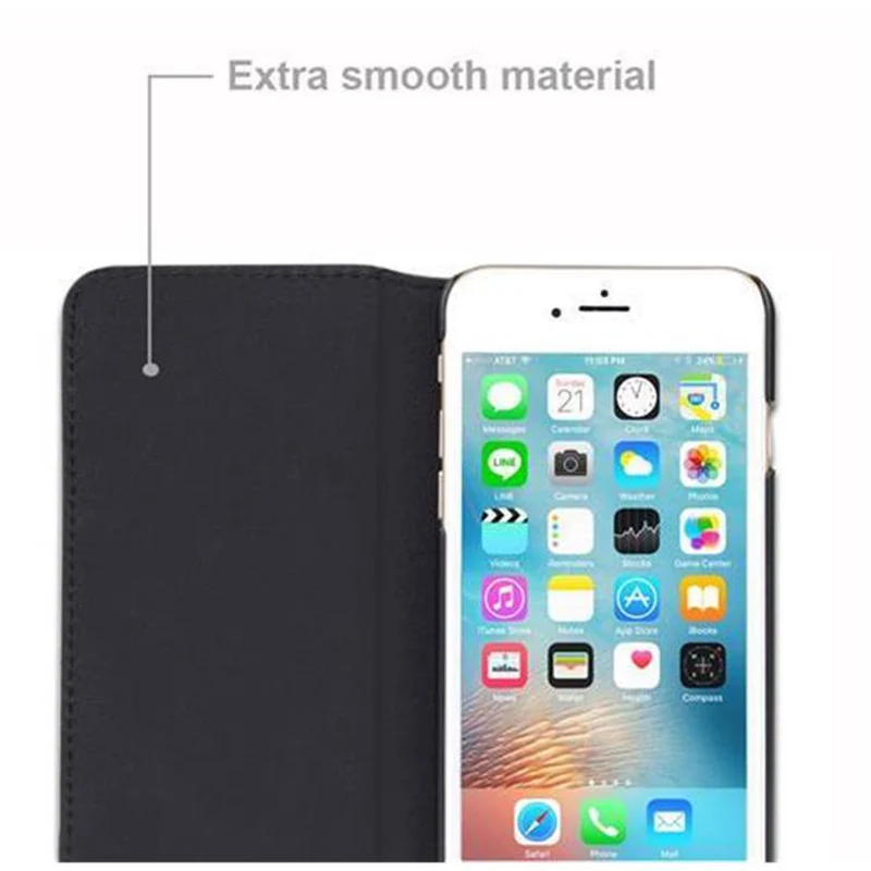 Cadorabo Hülle kompatibel mit Apple iPhone 6 / 6S Schutzhülle mit unsichtbarem Magnetverschluss und Standfunktion