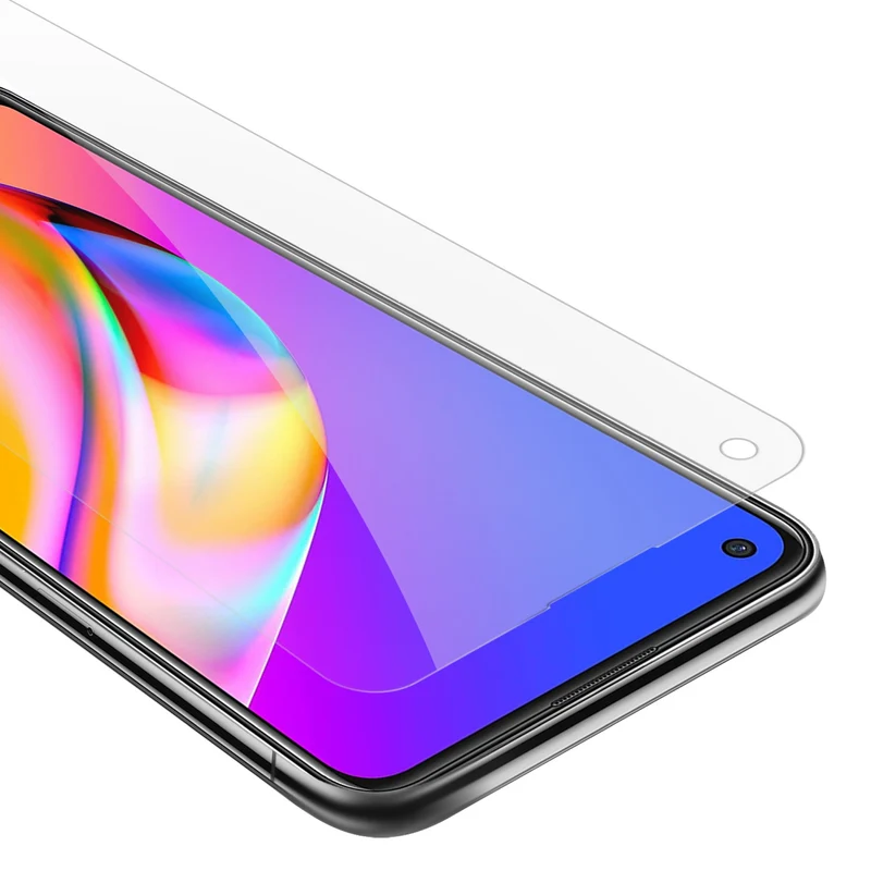 Cadorabo Panzer Folie kompatibel mit Oppo A94 5G - Schutzfolie Gehärtetes (Tempered) Display-Schutzglas in 9H Härte mit 3D Touch Kompatibilität