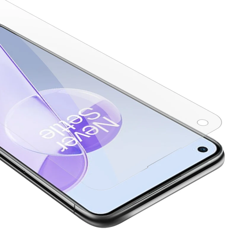 Cadorabo Panzer Folie kompatibel mit OnePlus 9RT 5G - Schutzfolie Gehärtetes (Tempered) Display-Schutzglas in 9H Härte mit 3D Touch Kompatibilität