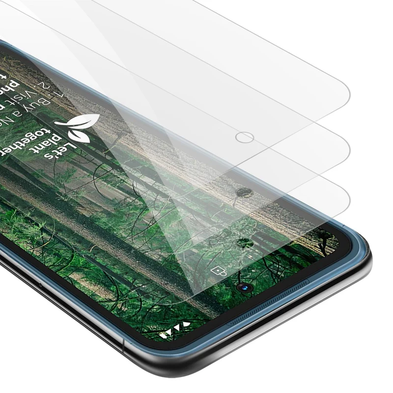 Cadorabo 3x Panzer Folie kompatibel mit Nokia XR20 - Schutzfolie 3er Pack Gehärtetes (Tempered) Display-Schutzglas in 9H Härte mit 3D Touch Kompatibilität