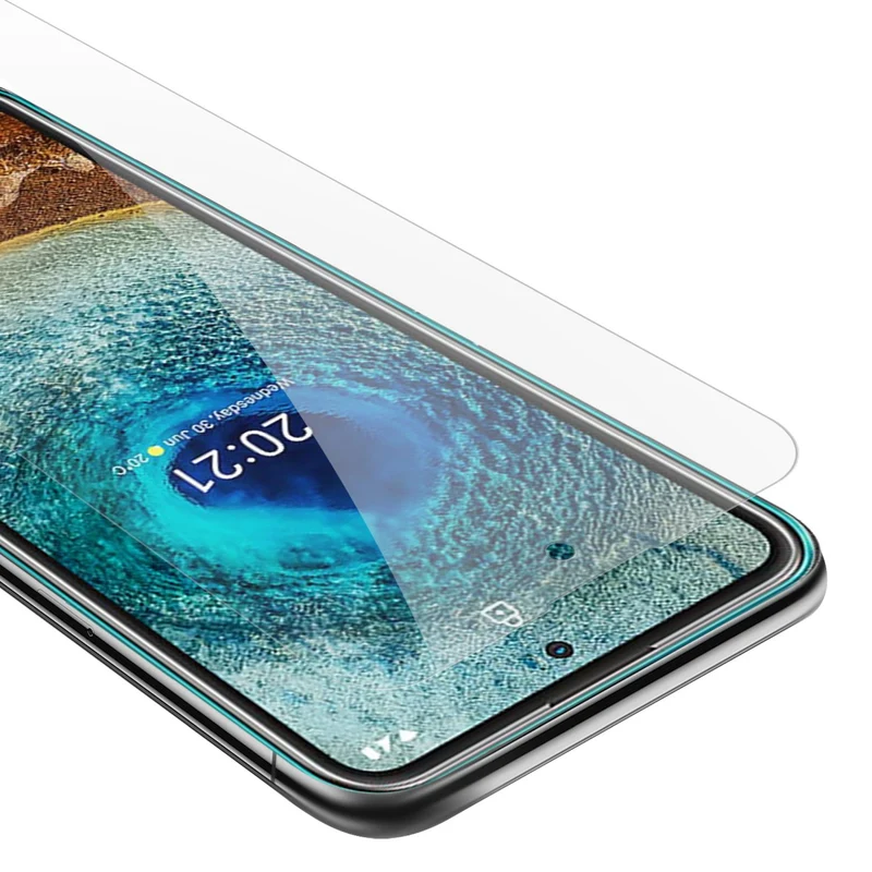 Cadorabo Panzer Folie kompatibel mit Nokia X10 / X20 - Schutzfolie Gehärtetes (Tempered) Display-Schutzglas in 9H Härte mit 3D Touch Kompatibilität