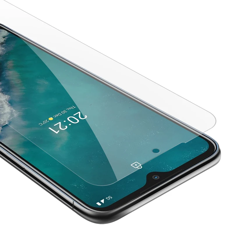 Cadorabo Panzer Folie kompatibel mit Nokia G50 5G - Schutzfolie Gehärtetes (Tempered) Display-Schutzglas in 9H Härte mit 3D Touch Kompatibilität