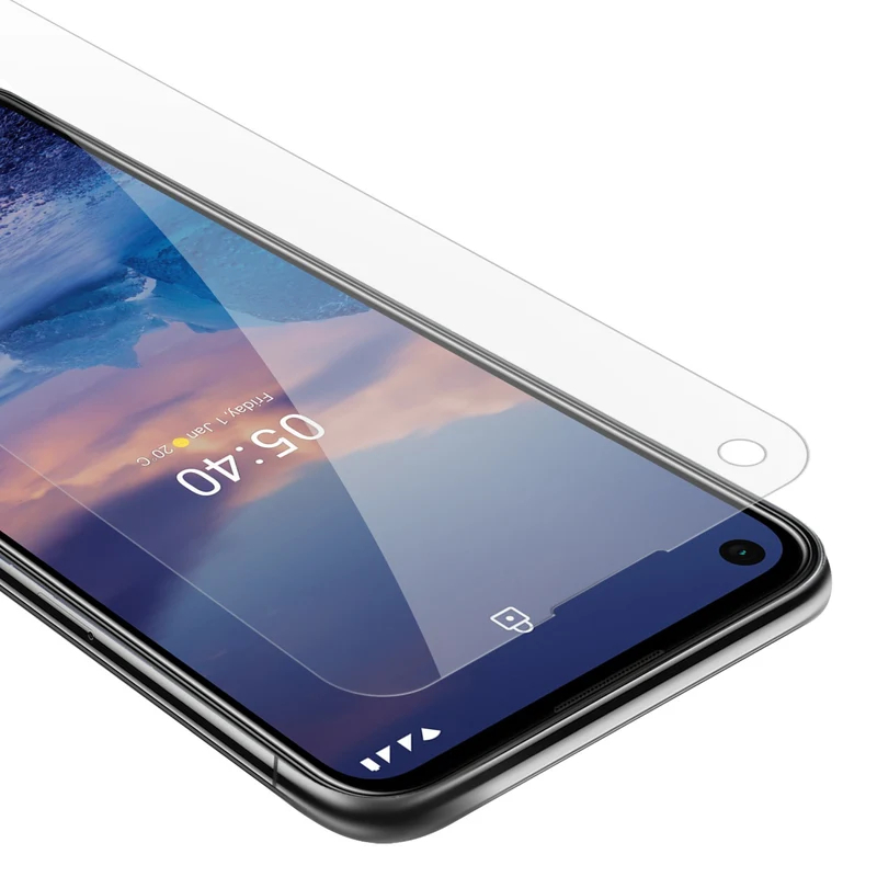Cadorabo Panzer Folie kompatibel mit Nokia 5,4 - Schutzfolie Gehärtetes (Tempered) Display-Schutzglas in 9H Härte mit 3D Touch Kompatibilität