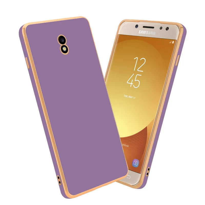 Cadorabo Hülle kompatibel mit Samsung Galaxy J7 2017 TPU Silikon Case Cover