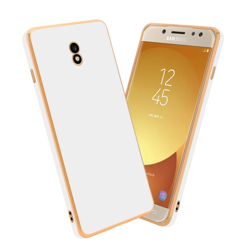 Cadorabo Hülle kompatibel mit Samsung Galaxy J7 2017 TPU Silikon Case Cover