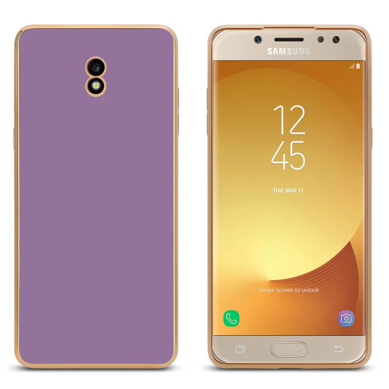 Cadorabo Hülle kompatibel mit Samsung Galaxy J7 2017 TPU Silikon Case Cover