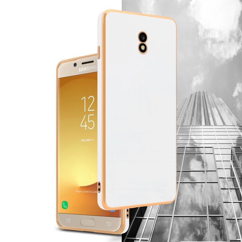 Cadorabo Hülle kompatibel mit Samsung Galaxy J7 2017 TPU Silikon Case Cover