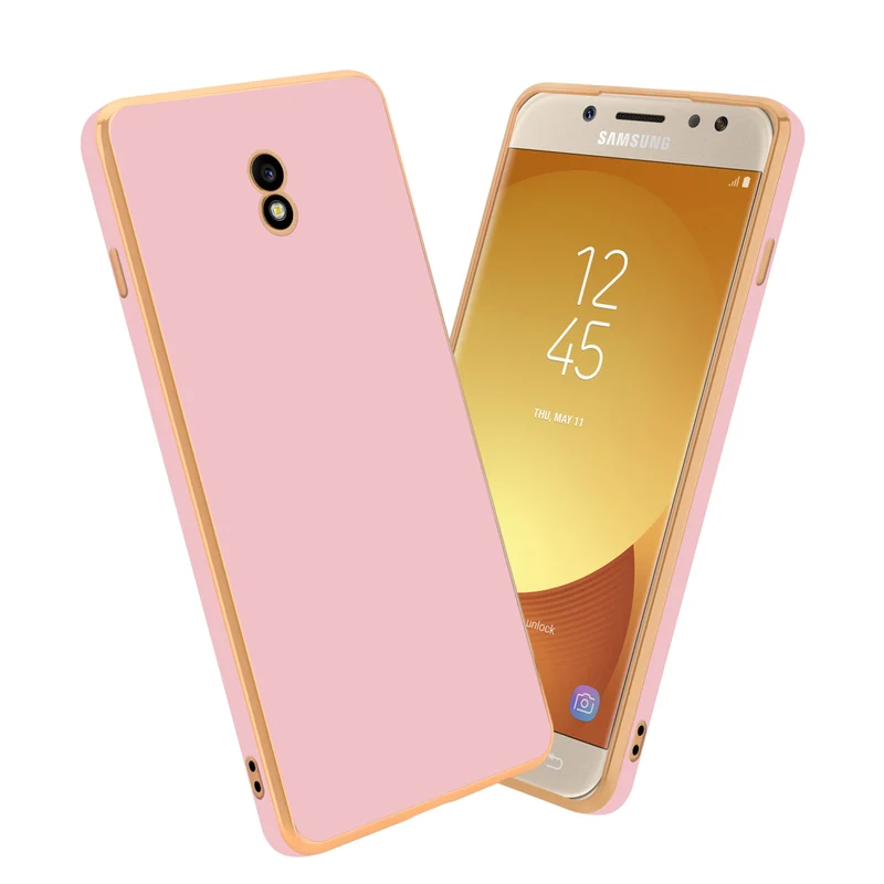 Cadorabo Hülle kompatibel mit Samsung Galaxy J3 2017 TPU Silikon Case Cover