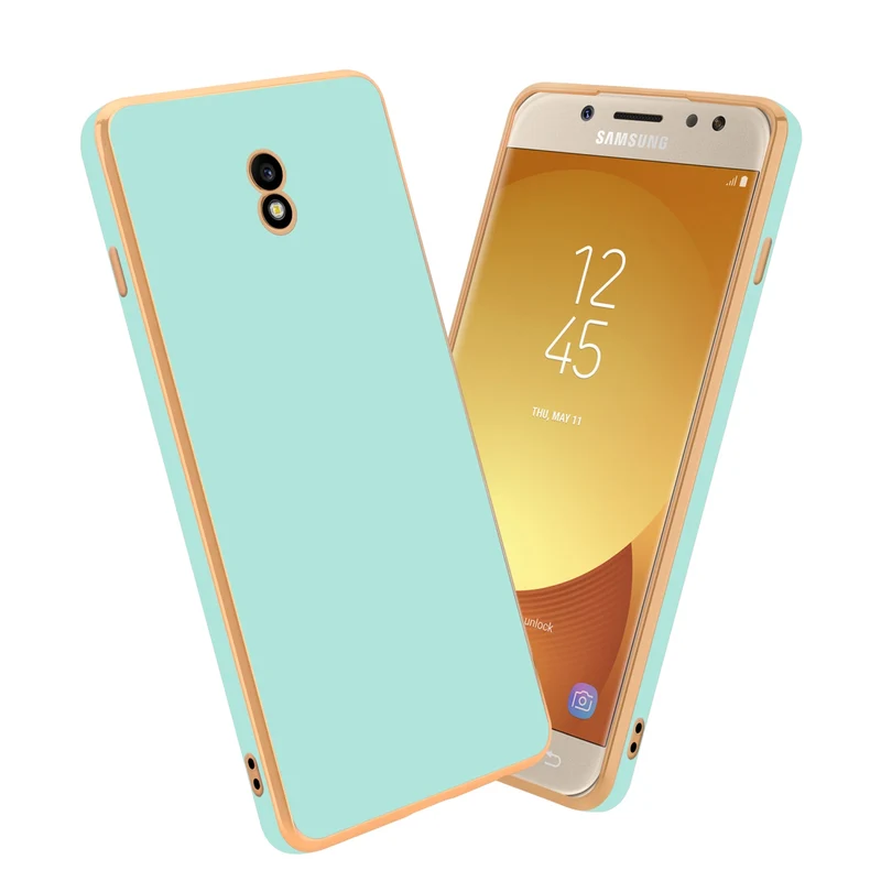 Cadorabo Hülle kompatibel mit Samsung Galaxy J3 2017 TPU Silikon Case Cover