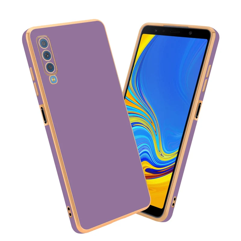 Cadorabo Hülle kompatibel mit Samsung Galaxy A7 2018 TPU Silikon Case Cover