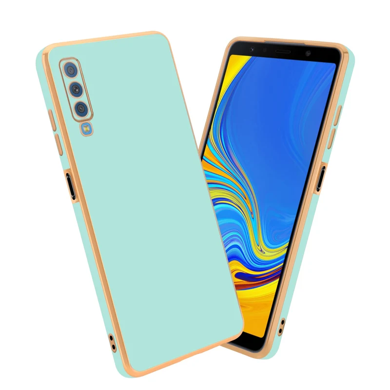 Cadorabo Hülle kompatibel mit Samsung Galaxy A7 2018 TPU Silikon Case Cover