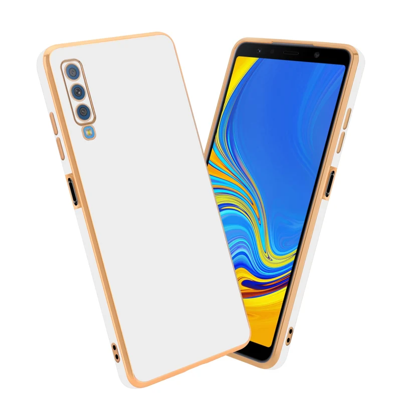 Cadorabo Hülle kompatibel mit Samsung Galaxy A7 2018 TPU Silikon Case Cover