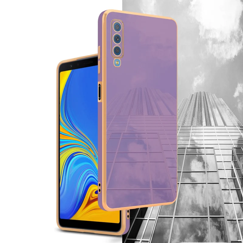 Cadorabo Hülle kompatibel mit Samsung Galaxy A7 2018 TPU Silikon Case Cover