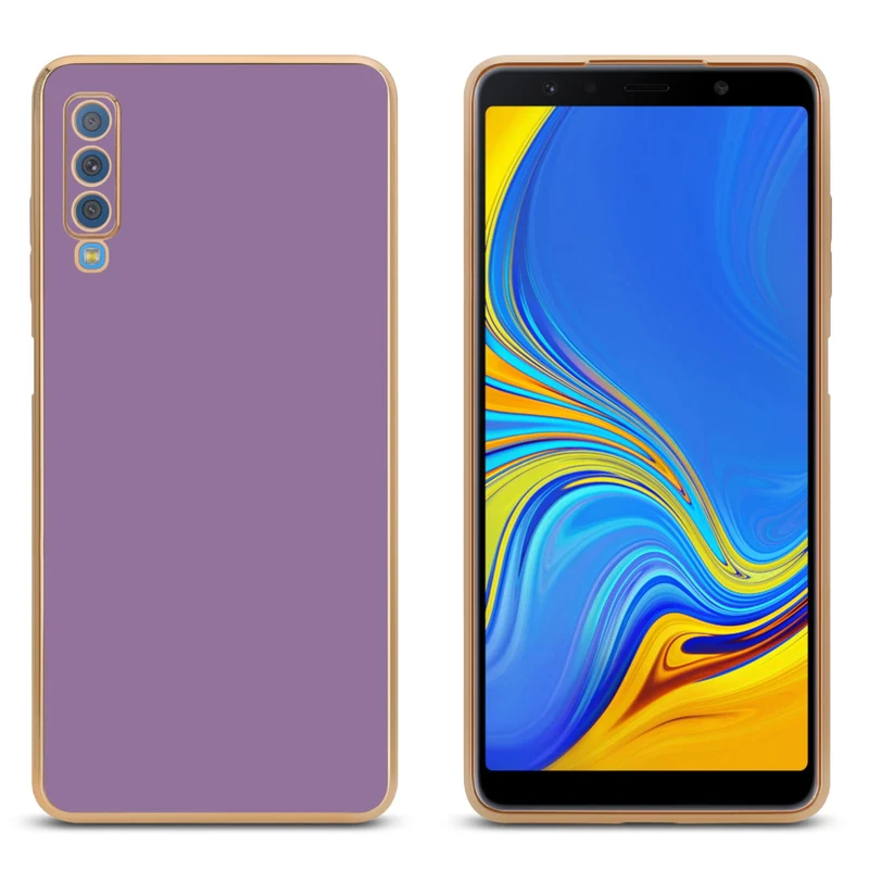 Cadorabo Hülle kompatibel mit Samsung Galaxy A7 2018 TPU Silikon Case Cover