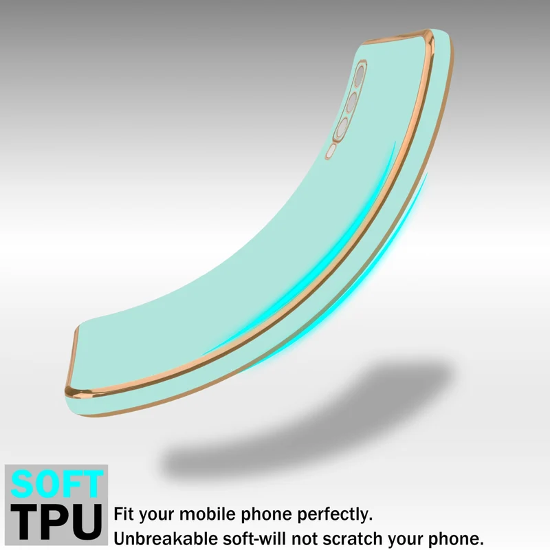 Cadorabo Hülle kompatibel mit Samsung Galaxy A7 2018 TPU Silikon Case Cover